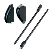 CISA 1.07063.30.0 PRESTIGE Coppia Scrocchi Autobloccanti per Maniglione Antipanico Chiusura Alto-Basso Verniciato Nero colore Nero