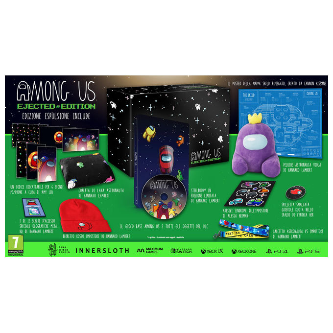 Maximum Games 131503 Among Us - Ejected Edition Gioco PlayStation 4 Edizione Limitata con Contenuti Fisici e Digitali colore Nero
