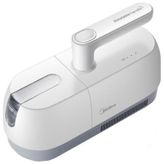 Midea MMC1921WG Aspirapolvere Battitappeto Antiacaro Ciclonico 0,35 L 110 W autonomia 20 min UV 78 dB colore Bianco Grey