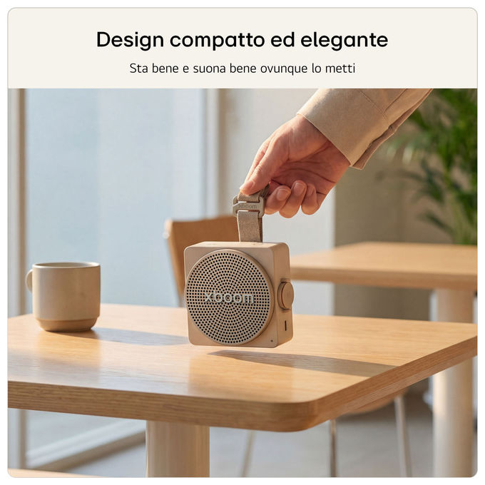 LG MINI.AEUTLBK xboom Mini Speaker Bluetooth Portatile 5 W Autonomia 10 h IP67 USB-C colore Nero