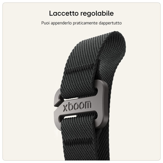 LG MINI.AEUTLBK xboom Mini Speaker Bluetooth Portatile 5 W Autonomia 10 h IP67 USB-C colore Nero