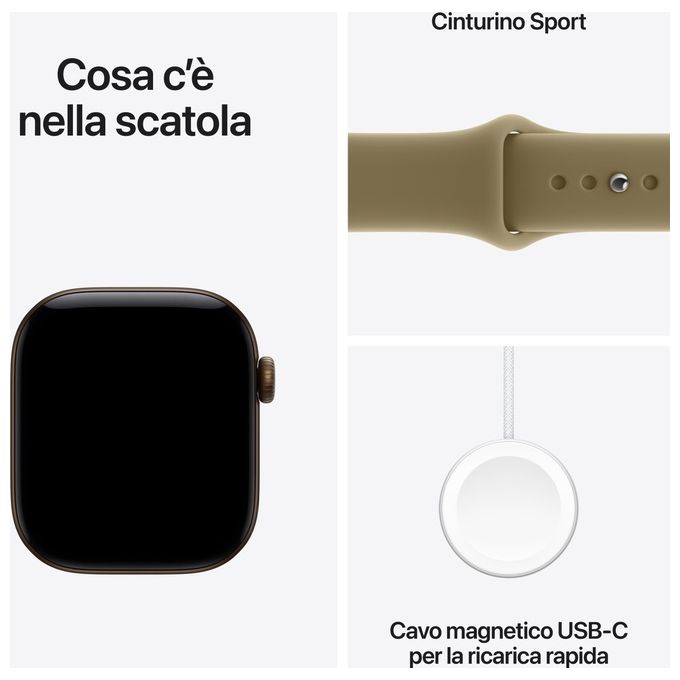 Apple MJEF4QL-A Apple Watch Series 12 Smartwatch GPS 42 mm con monitoraggio salute e fitness autonomia 24 ore colore Nero