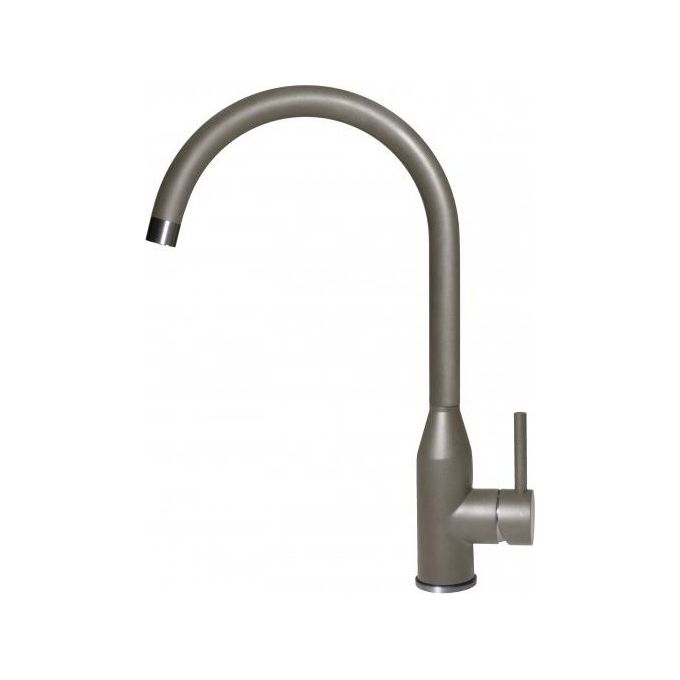 Elleci MKKADI93 Adige - Miscelatore da cucina Mono Splitcomando, da incasso, Keratek Plus, canna girevole, 40 cm, Dove Grey