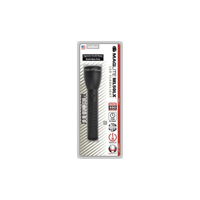 Maglite ML50LX-S2CC6 ML50LX Torcia a mano LED 490 lm IPX4 299 m colore Nero