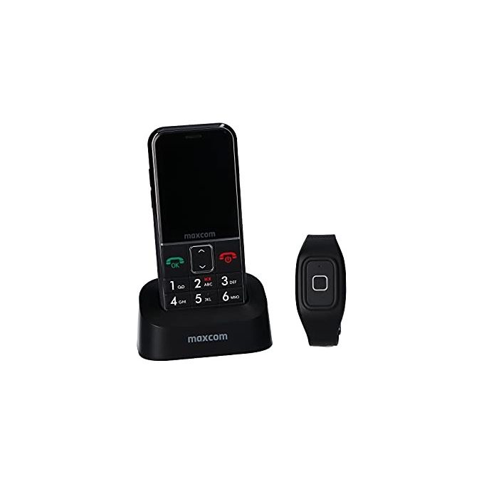 Maxcom MM735 Comfort Telefono Cellulare Senior 2.2'' Tasto SOS Braccialetto SOS Impermeabile Bluetooth 5.0 2G colore Nero
