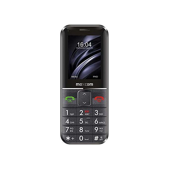 Maxcom MM735 Comfort Telefono Cellulare Senior 2.2'' Tasto SOS Braccialetto SOS Impermeabile Bluetooth 5.0 2G colore Nero