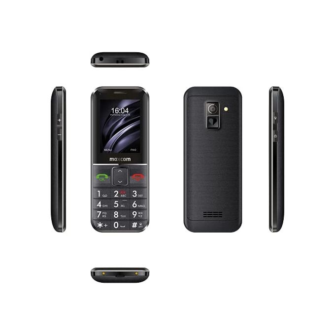 Maxcom MM735 Comfort Telefono Cellulare Senior 2.2'' Tasto SOS Braccialetto SOS Impermeabile Bluetooth 5.0 2G colore Nero