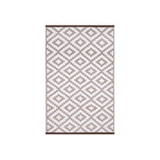 Moia Spa TE02 Tappeto per Esterni in Polipropilene Intrecciato Design Damasco 180x270 cm colore Azzurro e Bianco