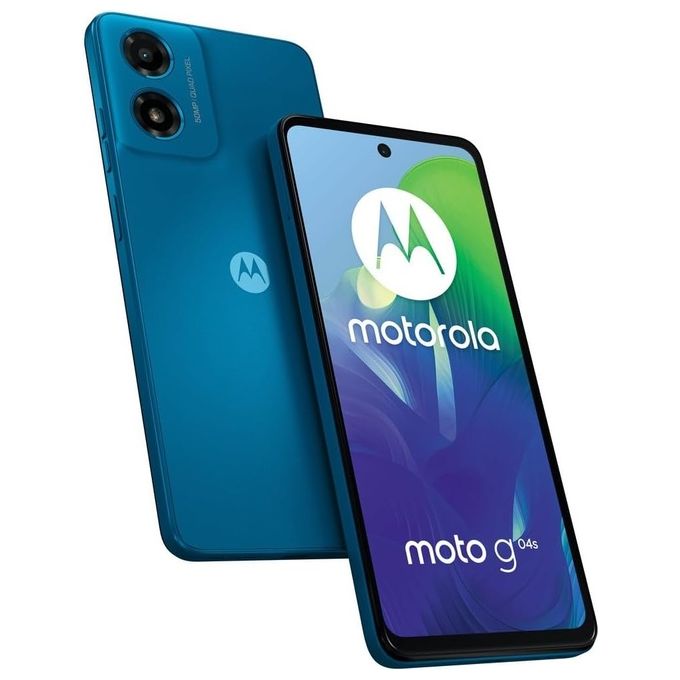 Motorola 786058 Moto G04s Smartphone 8 GB RAM 128 GB 6.56'' Dual SIM 4G Android 14 50 MP 5000 mAh colore Satin Blue