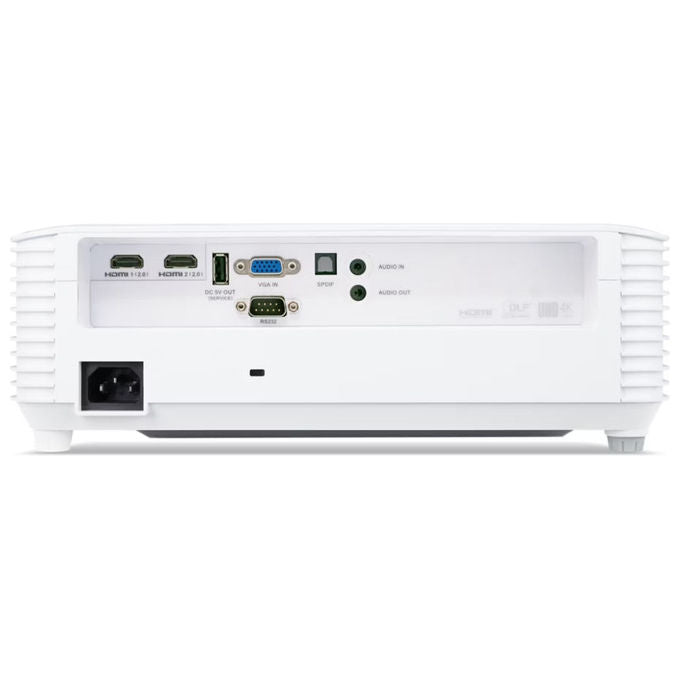 ACER videoproiettore X1827, 4K UHD, 4000 ANSI lumen, DLP, altoparlante 10 W, HDMI 2.0, keystone automatico, bianco