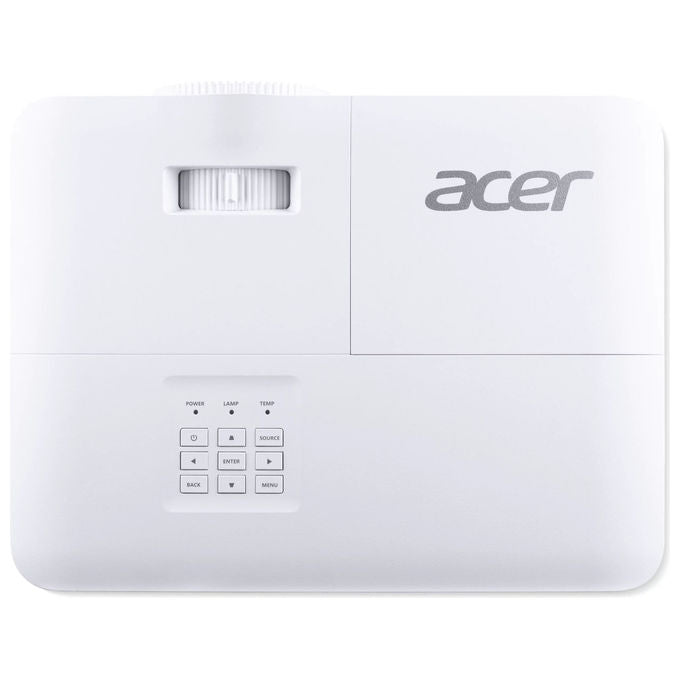 ACER P1258i videoproiettore DLP, XGA 1024x768, 4800 ANSI lumen, Wi-Fi, correzione trapezoidale automatica, Bianco