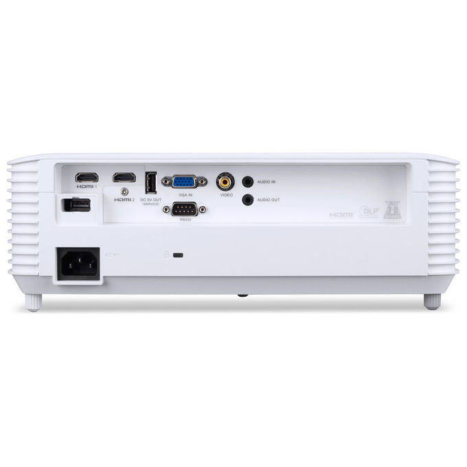 ACER P1258i videoproiettore DLP, XGA 1024x768, 4800 ANSI lumen, Wi-Fi, correzione trapezoidale automatica, Bianco
