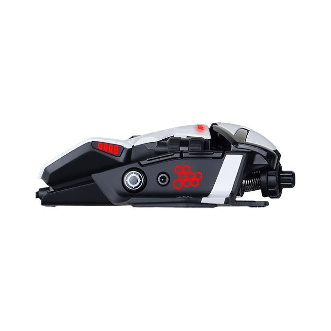 Mad Catz MR04DCINWH000-0 R.A.T. 6+ Mouse Gaming 12000 DPI RGB 11 tasti colore Bianco