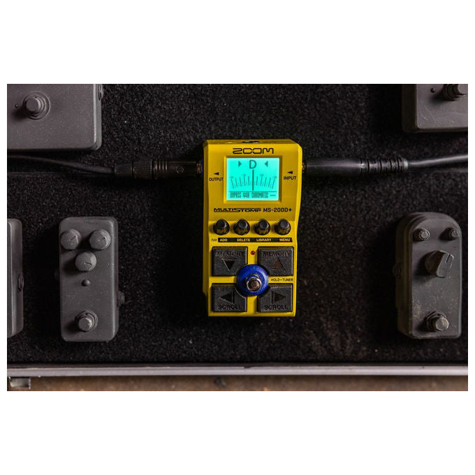 Zoom MS-200D+ pedale effetti chitarra, 200 drive e distorsioni, overdrive, fuzz, boost, accordatore cromatico