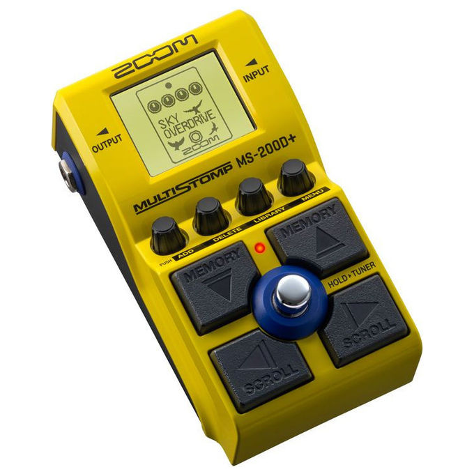Zoom MS-200D+ pedale effetti chitarra, 200 drive e distorsioni, overdrive, fuzz, boost, accordatore cromatico