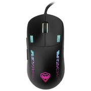 Noua MS0421SR-L60K15C Loop Mouse Gaming Sensore Pixart 3335 Pro 32000 DPI 9 Pulsanti Programmabili Switch Huano Ultra Leggero 70g Ambidestro colore Nero con Grafiche Rosa Azzurro