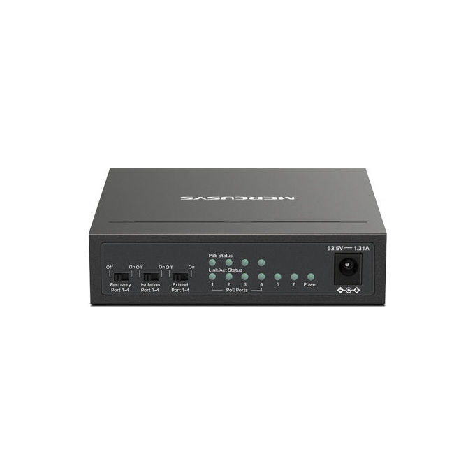 Mercusys Switch Desktop 6 Porte 4 Porte PoE+ 10-100 Mbps