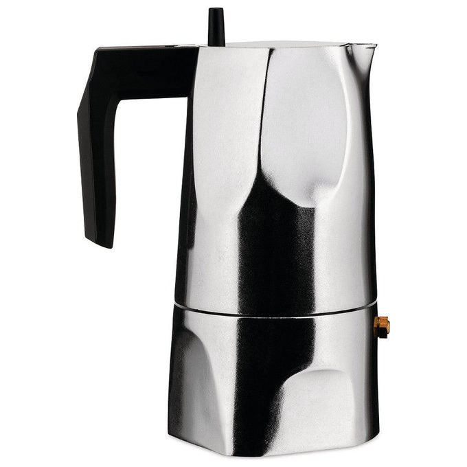 Alessi MT18-3 Caffettiera Espresso Ossidiana 3 Tazze 15 cl colore Nero