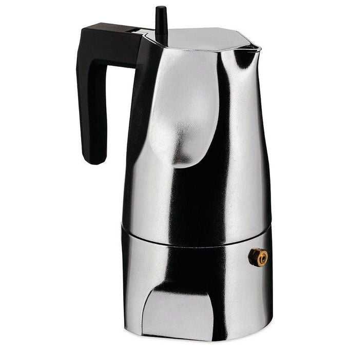 Alessi MT18-3 Caffettiera Espresso Ossidiana 3 Tazze 15 cl colore Nero