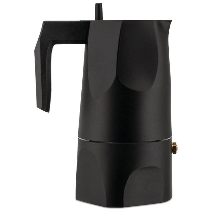 Alessi MT18-3 Caffettiera Espresso Ossidiana 3 Tazze 15 cl colore Nero