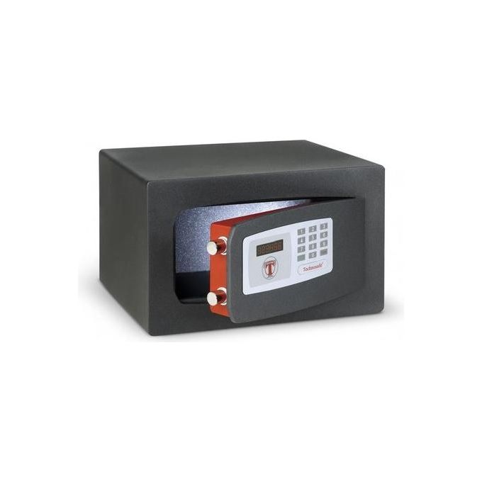 Technomax MTE-4 Technosafe Cassaforte a Mobile Combinazione Elettronica Motorizzata Display LED 2 Catenacci 18 mm 30 L 25 Kg