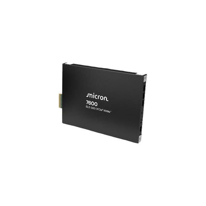 Micron MTFDLAL7T6THG-1BP1DFCYYR 7600 PRO SSD 7,68 TB U.2 NVMe PCIe 5.0 3D TLC NAND colore Nero