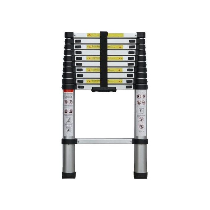 Scala Telescopica 10 Gradini Aperta Altezza Max 3,20 Mt