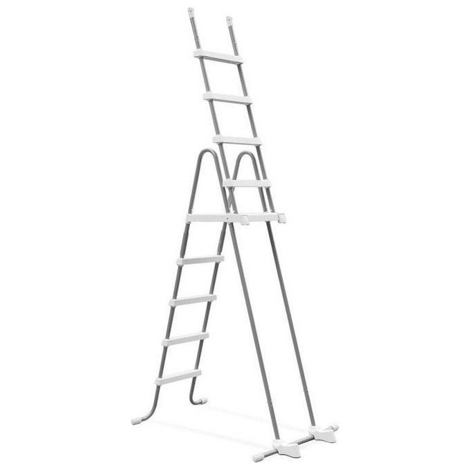 Intex 28074 Scaletta Doppia con Gradini Staccabili, l.2, Grigio,