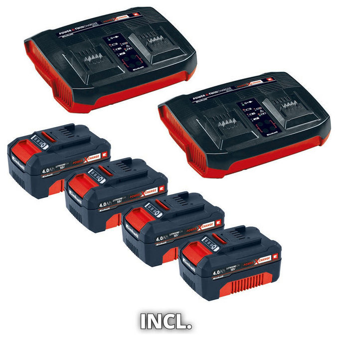 Einhell Tagliaerba A Batteria Ge-Cm 36-47 S Hw Li (4 batterie incluse)