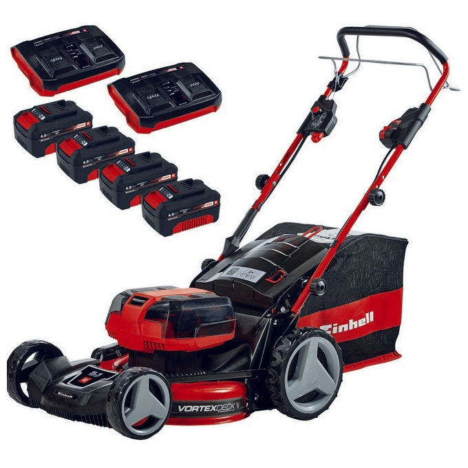 Einhell Tagliaerba A Batteria Ge-Cm 36-47 S Hw Li (4 batterie incluse)