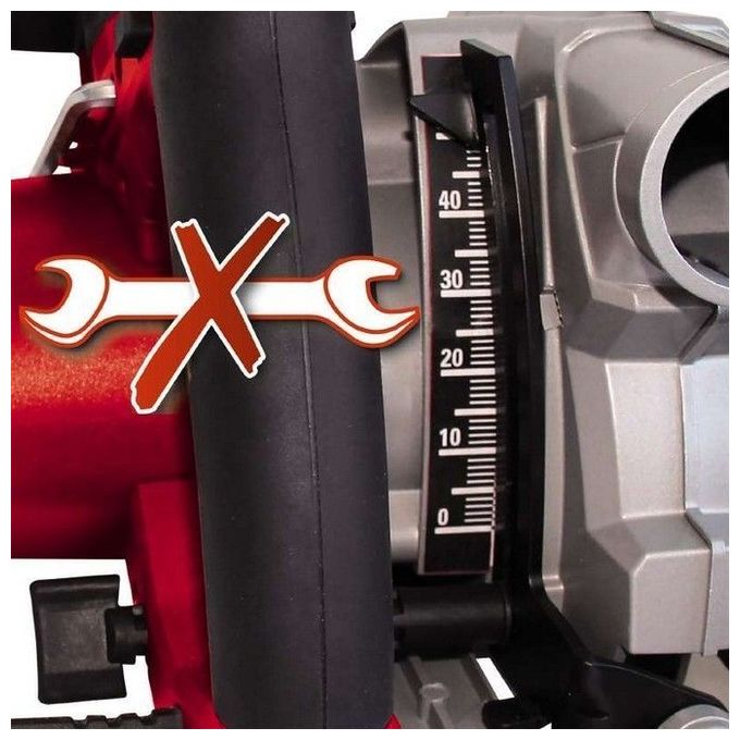 Einhell 4331010 TE-CS 165 Sega circolare manuale 1200 W 165 mm 5500 giri-min con guida parallela e adattatore aspirazione polvere colore Grigio