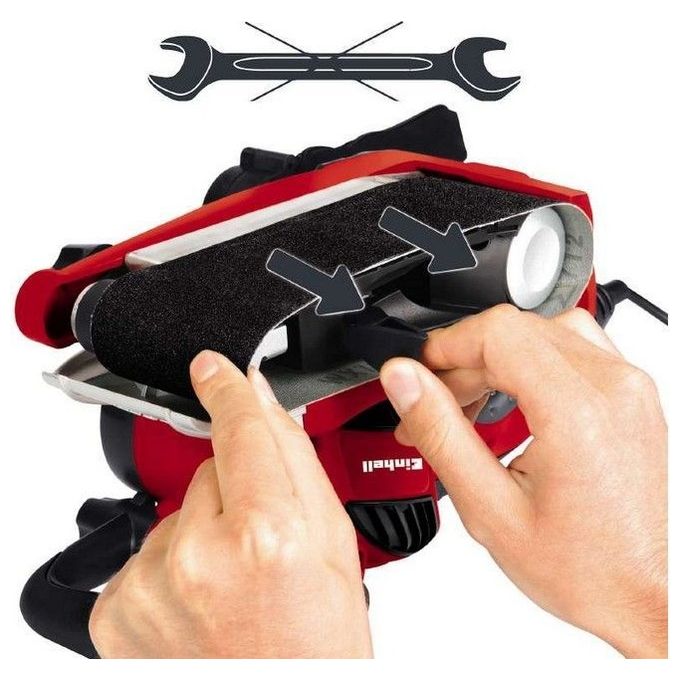 Einhell Levigatrice a Nastro Te-Bs 8540 E 850 W Rosso
