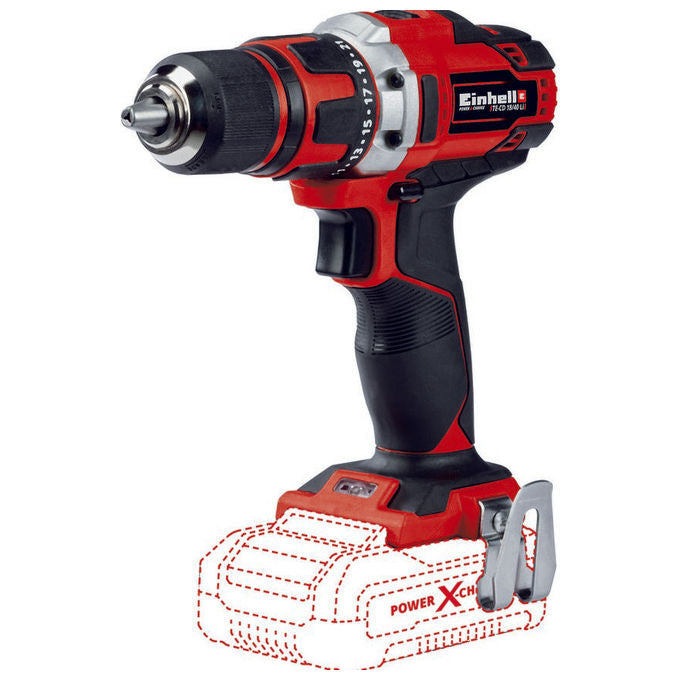 Einhell TE-CD 18-40 LI-SOLO Trapano Avvitatore a Batteria 18V 40 Nm 13 mm 2 velocita' senza batteria colore Nero