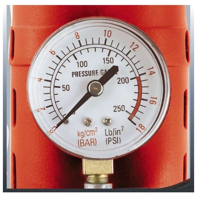 Einhell Mini Compressore Portatile CC-AC 12V Gonfiatore Maneggevole per Auto Moto e Biciclette con Manometro e Adattatori Inclusi