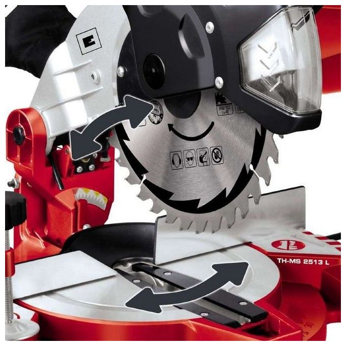Einhell Troncatrice Tc-Ms 2513 per Seghe a Nastro Fai da Te con Lama di Precisione e Piano Girevole Settabile