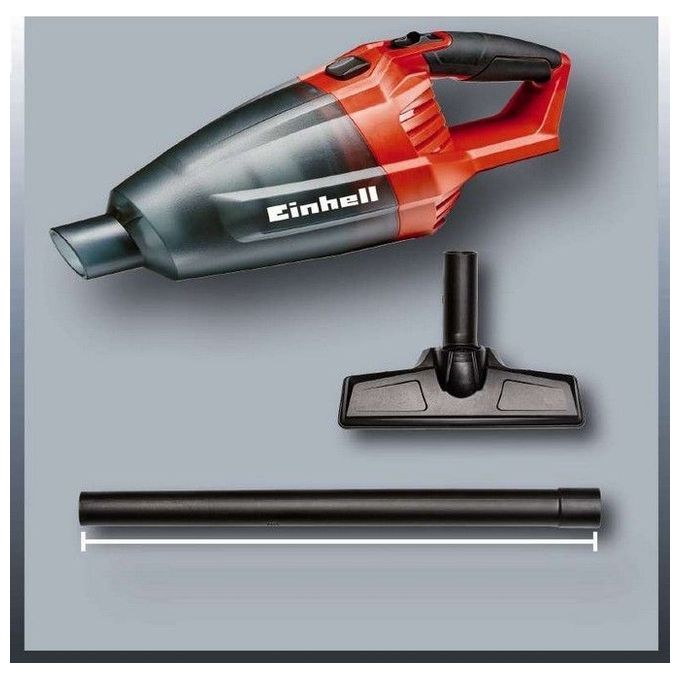 Einhell TE-VC 18 LI SOLO Aspirapolvere Portatile a Batteria Senza Sacchetto 18V 4200 Pa 0,54 L colore Nero Rosso