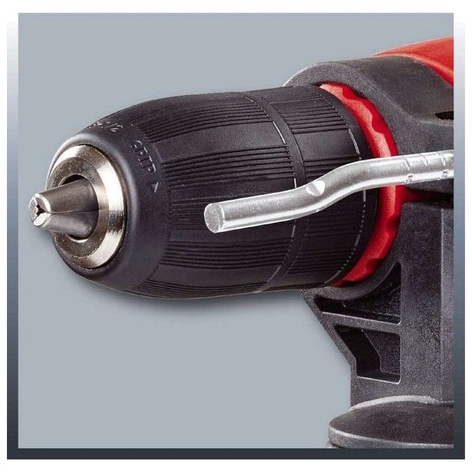 Einhell TE-ID 500 E Trapano a Percussione 550W 3000 rpm Mandrino Senza Chiave Foratura Legno 25mm Acciaio 8mm colore Rosso