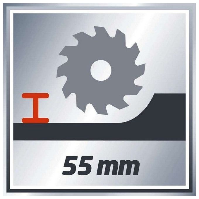 Einhell 4331010 TE-CS 165 Sega circolare manuale 1200 W 165 mm 5500 giri-min con guida parallela e adattatore aspirazione polvere colore Grigio