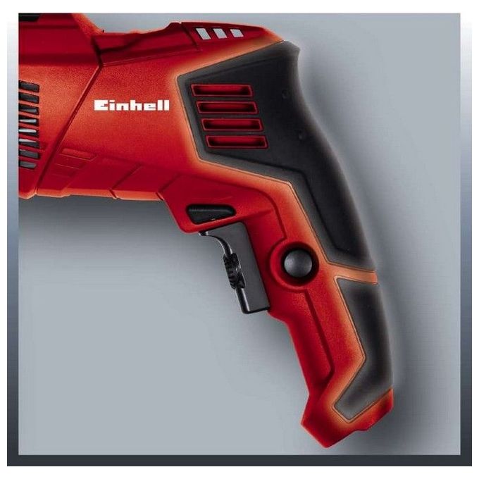 Einhell TE-ID 500 E Trapano a Percussione 550W 3000 rpm Mandrino Senza Chiave Foratura Legno 25mm Acciaio 8mm colore Rosso