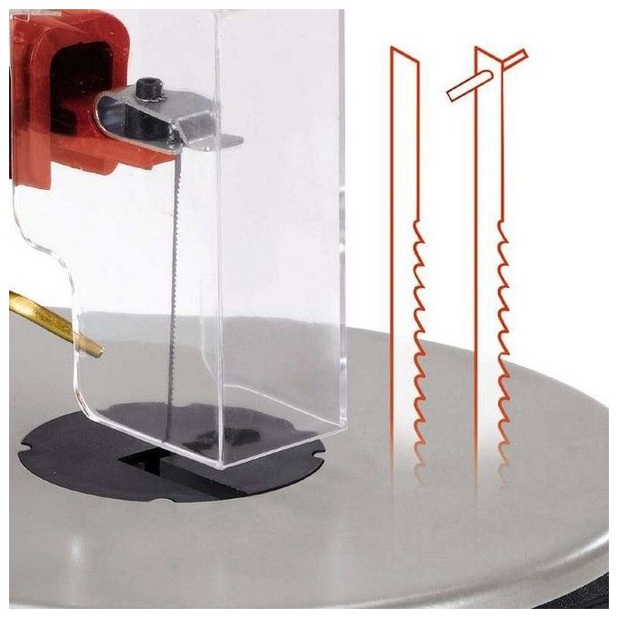 Einhell Traforo Sega Oscillante Elettrico TC-SS 406 E per Hobby e Modellismo con Piano Inclinabile e Sistema di Aspirazione Integrato