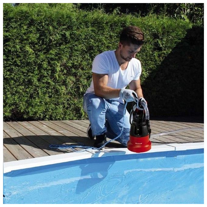 Einhell Elettropompa Acqua Chiare 350W Gc-Sp3580Ll per Giardino con Potenza 8000 l-h e Cavo Elettrico di 10 Metri