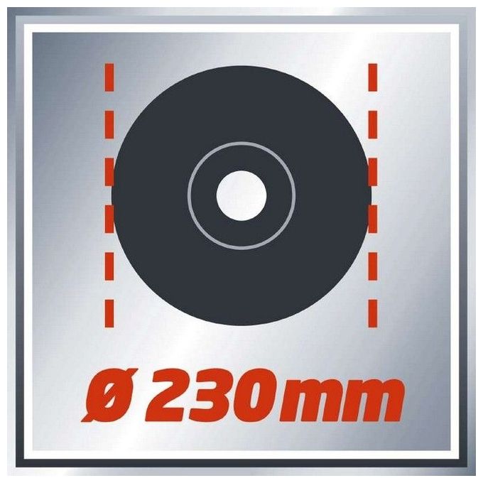 Einhell TE-AG 230-2000 Smerigliatrice angolare 2000 W disco 230 mm 6500 rpm colore Rosso
