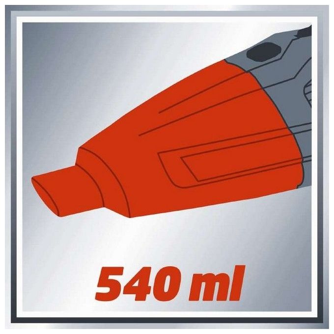 Einhell TE-VC 18 LI SOLO Aspirapolvere Portatile a Batteria Senza Sacchetto 18V 4200 Pa 0,54 L colore Nero Rosso