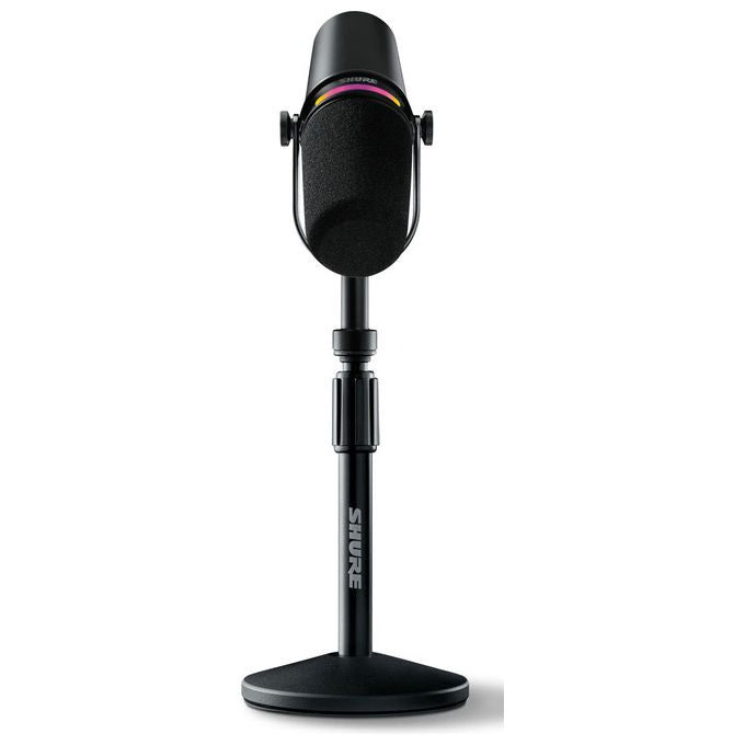 Shure MV7+-K-BNDL Microfono Dinamico per Podcast USB-C e XLR con Supporto colore Nero