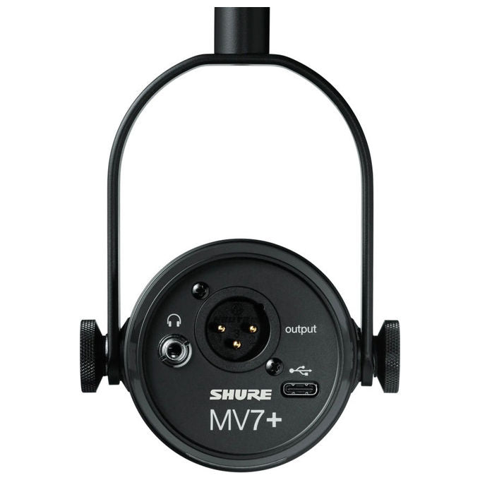 Shure MV7+-K Microfono per Podcast USB e XLR con Monitoraggio in Tempo Reale e Effetti DSP colore Nero