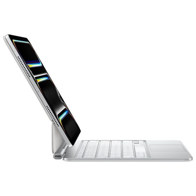 Apple MWR03T-A Magic Keyboard per iPad Pro 11'' con Trackpad Tasti Retroilluminati Meccanismo a Forbice 1 mm USB-C Ricarica Pass-Through colore Bianco