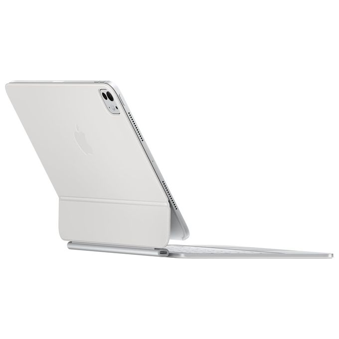 Apple MWR03T-A Magic Keyboard per iPad Pro 11'' con Trackpad Tasti Retroilluminati Meccanismo a Forbice 1 mm USB-C Ricarica Pass-Through colore Bianco