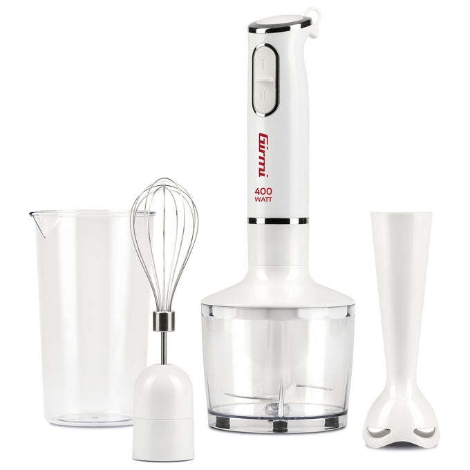 Girmi MX1601 Frullatore ad immersione 3in1 400 W con tritatutto e frusta colore Bianco