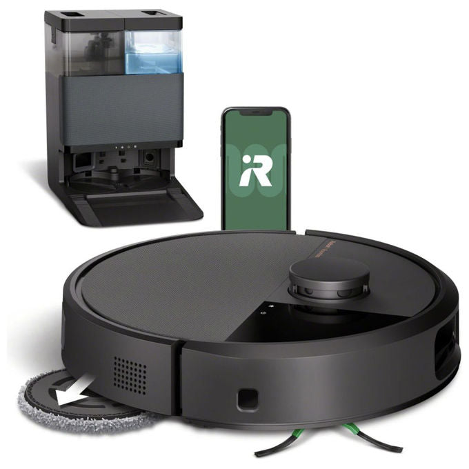 IRobot N185040 Roomba 505 Combo Plus Robot aspirapolvere LiDAR 0,295 L autonomia 87 min Wi-Fi Alexa Google Assistant colore Nero