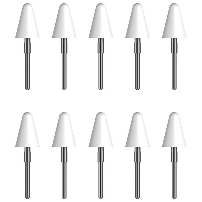 Kobo KOON605ACWHPPN Stylus 2 Punte di Ricambio per Penna Stilo Wacom Feel IT 10 pz colore Bianco